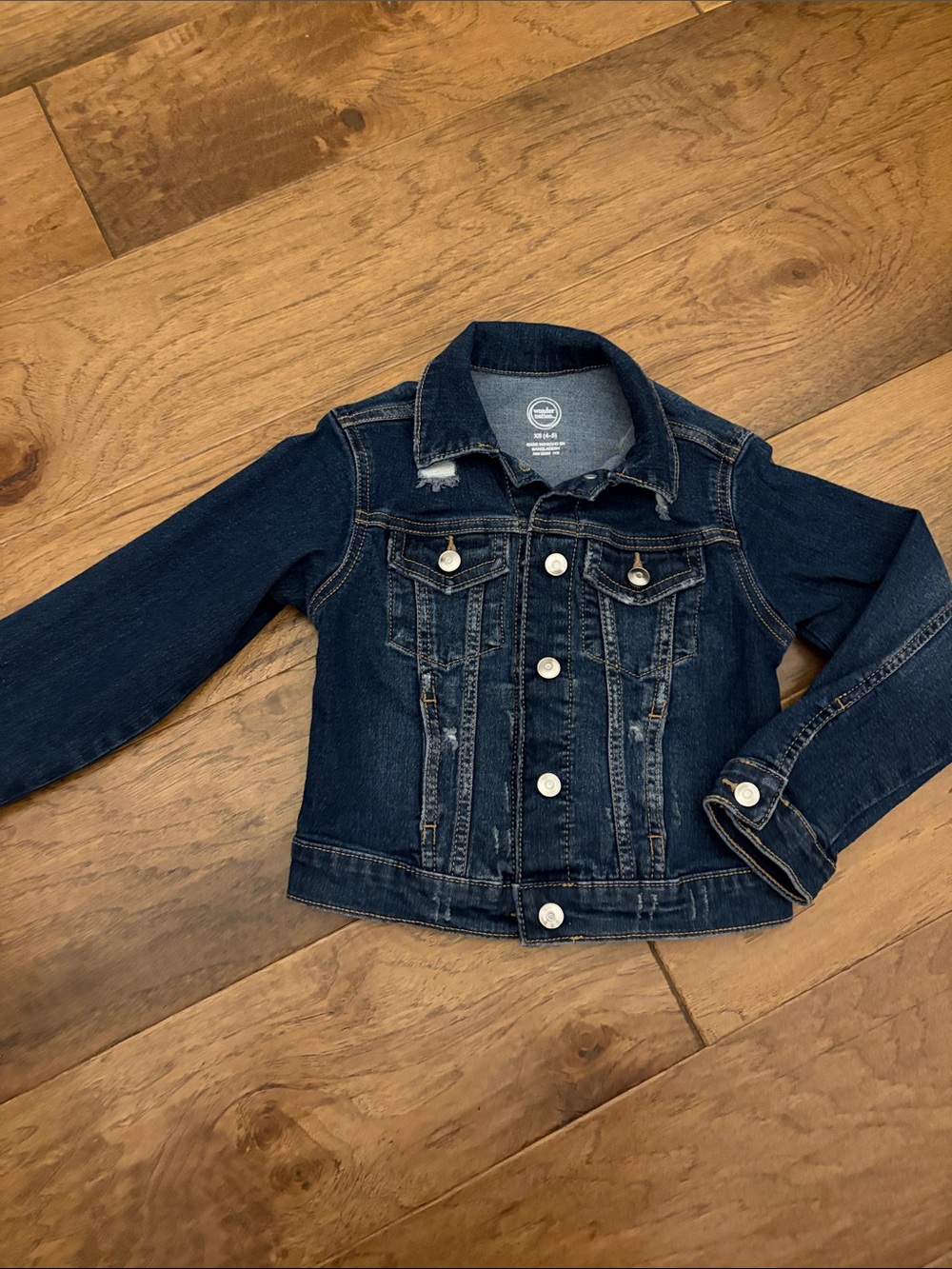 wonder nation Dark Blue Denim Jacket for Kids